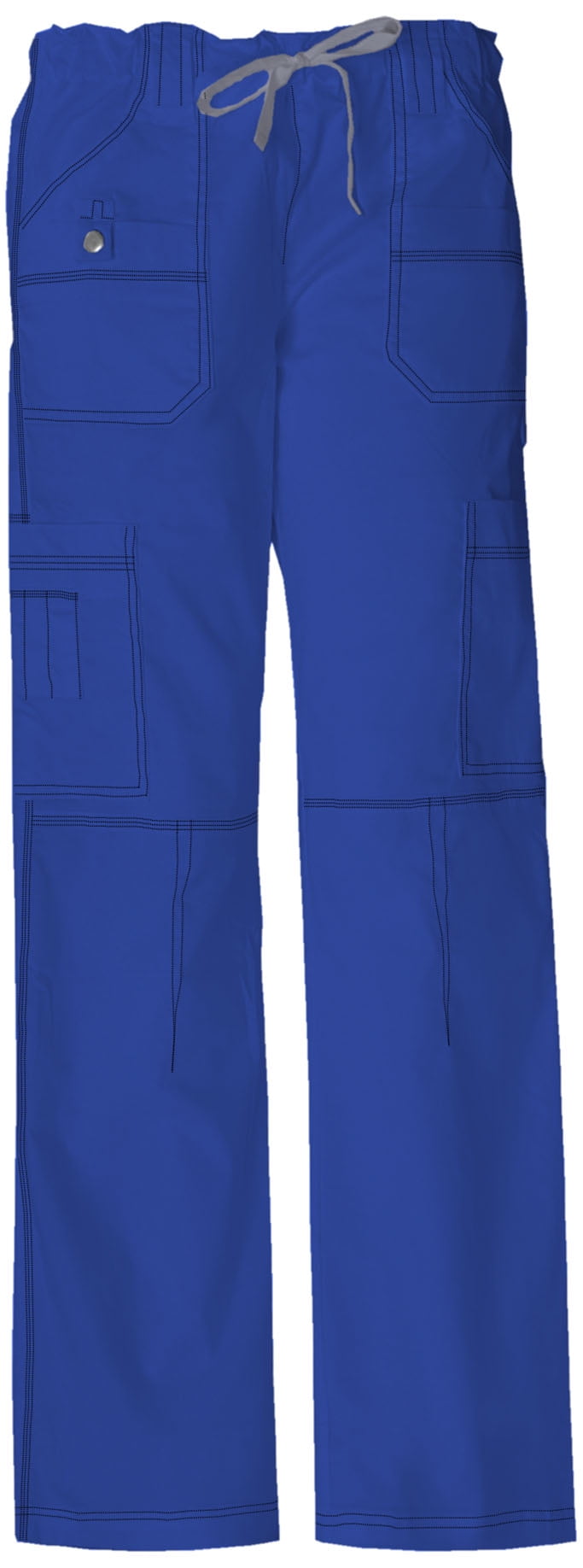 Dickies Gen Flex Medical Scrubs Pant for Women Low Rise Drawstring Cargo 857455T, XL Tall