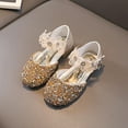 thumbnail image 2 of Little Girls Glitter Sequins Princess Low Heels Party Dance Shoes, 2 of 8