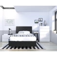 thumbnail image 3 of Nexera Orca 4 Piece Bedroom Set with 5-Drawer Dresser, Black & White, 3 of 9