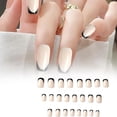 thumbnail image 1 of 24 puntas falsas de manicura francesa, uñas postizas para mujeres y niñas, para decoración de citas, vacaciones de año Nuevo, 1 of 8