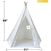 White Kids Tent Indoor Outdoor Foldable 7 Feet Tall