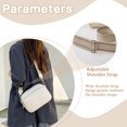 thumbnail image 6 of Egoelife Small Crossbody Bags For Women PU Leather Trendy Shoulder Handbags Large Capacity Triple Zip Clutch Wallet Casual Camera Phone Purse with Adjustable Wide Guitar Strap, 6 of 7