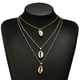 thumbnail image 4 of Collar para mujer, Joyas para mujer, Joyas para mujer Collar para mujer Gargantilla Collar de varias filas con cadena colgante Collar para mujer, 4 of 5