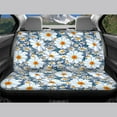 thumbnail image 4 of Renewold Hippie Flower Daisy Blue Car Seat Covers Full Set Pack of 4, Universal Fit for Cars,Trucks,SUV,or Van, Auto Interior Accessories Decorations, 4 of 7