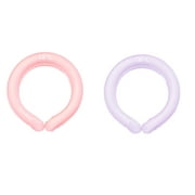 ZZZL Neck Cooling Tube, Wearable Cooling Neck Wraps for Summer Heat, 2 Pcs, Pink&Purple
