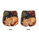thumbnail image 3 of Balery Sleeping Cat Flowers Pantalones cortos deportivos para mujer con forro y dos bolsillos, elásticos, para entrenamiento, gimnasio, yoga-XX-Large, 3 of 7
