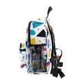 thumbnail image 4 of FORMRS School Backpack with Front Zippered Pocket 12" Student Travel Daypack, Yellow Retro Shapes, 4 of 6