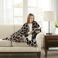 Beautyrest Ogee Sherpa Oversized Heated Electric Snuggle Wrap Throw
