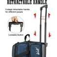 thumbnail image 3 of WOLT | HealthBlue Double Roller 2 Ball Bowling Bag Retractable Handle extends to 40", 3 of 5