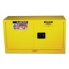 Yellow Piggyback Safety Cabinets, Self-Closing Cabinet, 17 Gallon