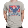 thumbnail image 2 of Smartprints Since 1776 America Land of the Free Men's T-Shirt Ice Grey, Cotton, S, 2 of 4