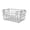 A, variant on SUS304 Stainless steel Organizer Storage Bin Baskets for Bathroom - Kitchen Storage Metal Wire Fruit Basket - Space Saving Design for Pantry Organization （Silver）