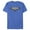 Royal Blue Heather, variant on Men's Batman Gotham Skyline Bat Shape Graphic Tee Royal Blue Large