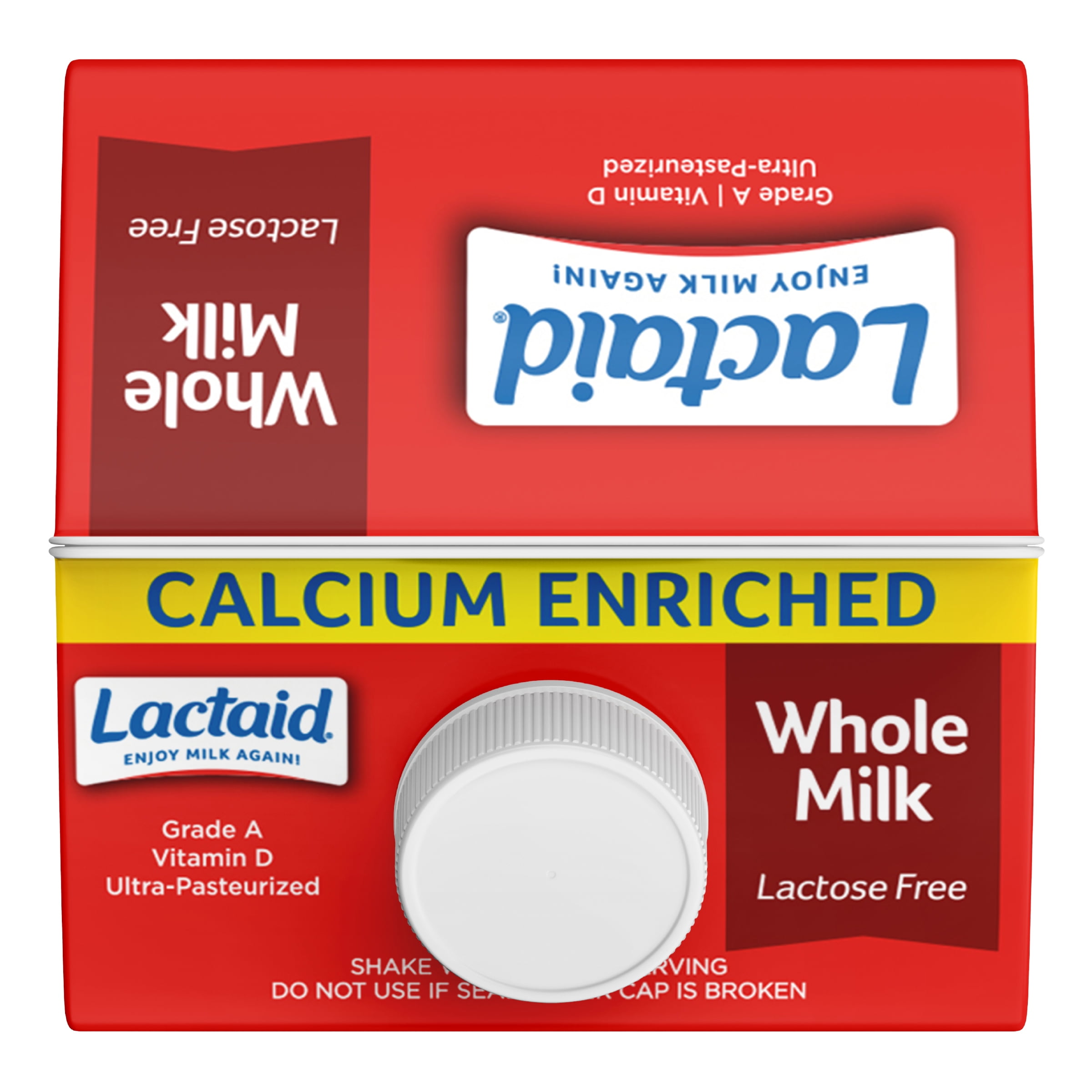 Lactaid Whole Milk, Calcium Enriched, 64 oz