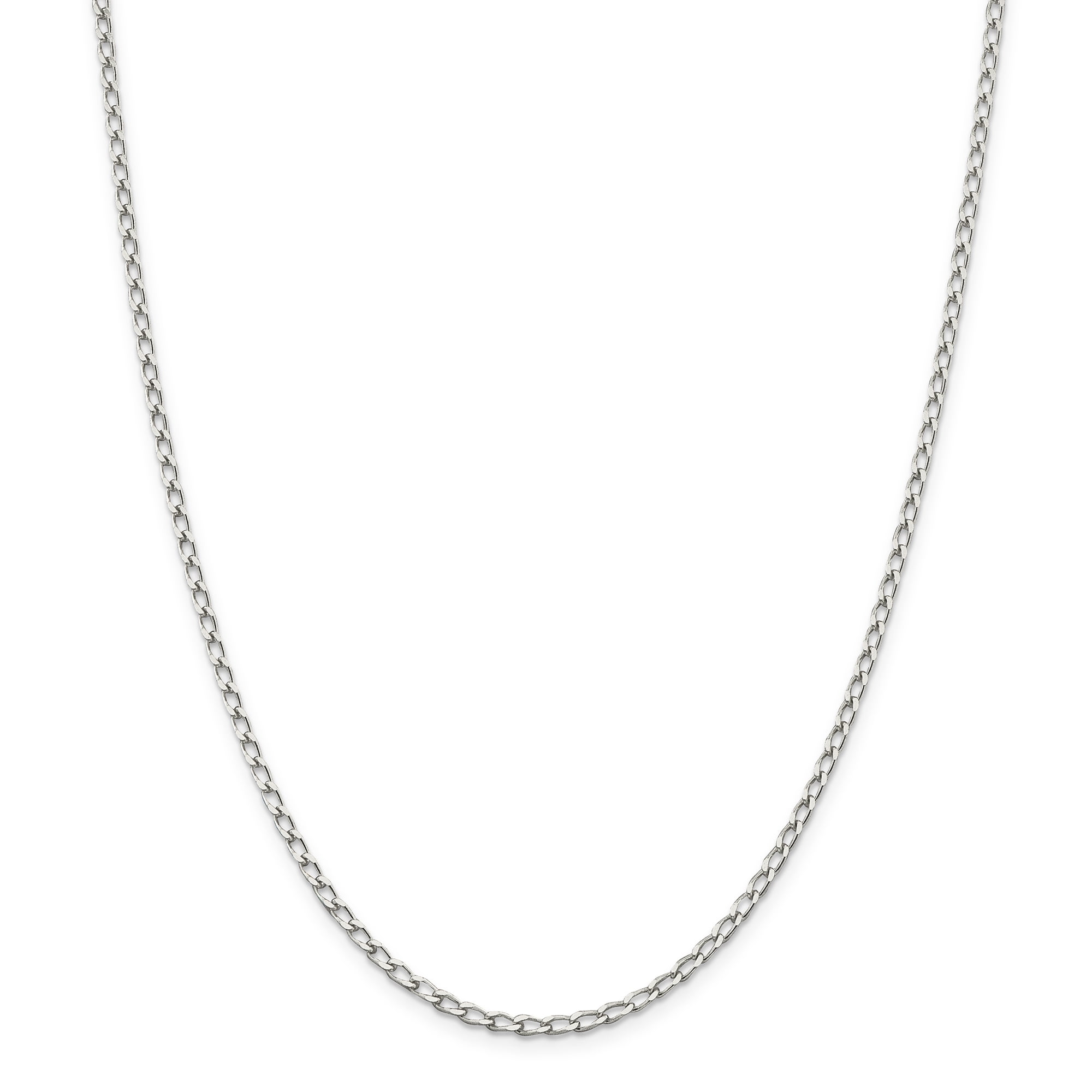 Sterling silver cuban link chain 18 inch Clearance