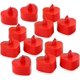 thumbnail image 2 of 24 velas sin llama con forma de corazón, velas electrónicas LED, velas a pilas, decoración del hogar (rojas), 2 of 5