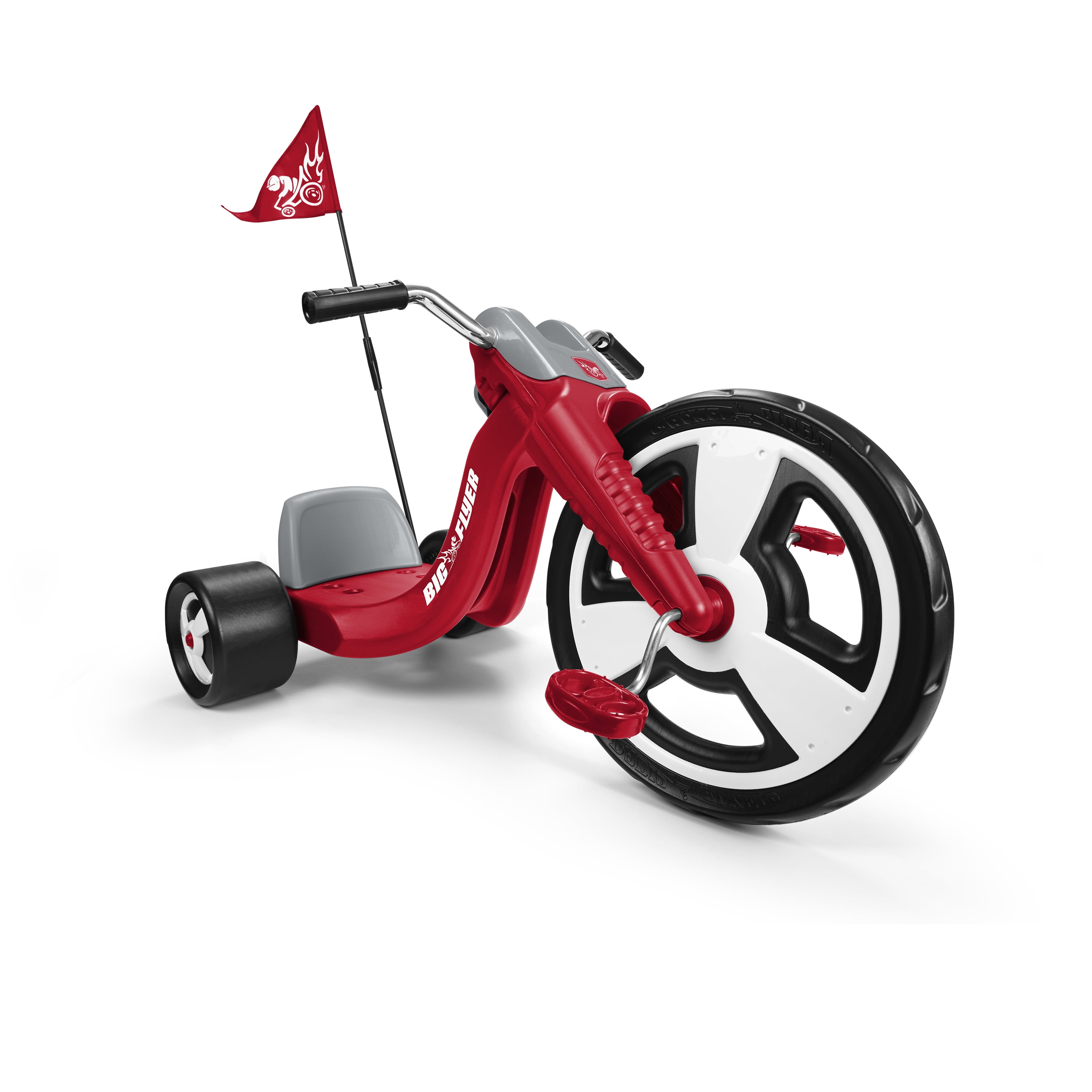 Radio Flyer Big Sport Chopper Tricycle 16 Inch Front Wheel, Red