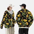 thumbnail image 4 of Kdxio Bees and Sunflowers Print Women Men Sun Protection UPF 50+ Jackets Zip Up Long Sleeve Hoodie Hiking Lightweight with Pockets, 4 of 7