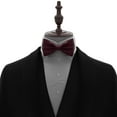 thumbnail image 4 of Men's Maroon Bow Tie Pre-Tied Style Formal Satin Classic Bowtie for Tuxedo Faux Silk, by Adam Young (Large, Wine Red), 4 of 5