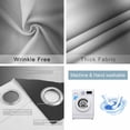 thumbnail image 4 of Grey White Ombre Blackout Curtains for Bedroom/Living Room, Thermal Insulated Kitchen Curtains, Contemporary Art Abstract Aesthetics Grommet Darkening Window Treatment Drapes 27.5"x39"x2, 4 of 8
