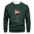 thumbnail image 2 of WXLWZYWL Men's Christmas Sweatshirts Funny Graphic Hoodless Pullover Drawstring Loose Fashion Sweatshirts with Pocket, 2 of 4