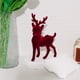 thumbnail image 4 of Adorno de figurilla de ciervo de Navidad | Textura suave de flocos • Decoración elegante de coleccionables • Decoración navideña versátil para casa, oficina, bar • Regalo ideal para amantes de la, 4 of 7
