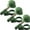 Green, variant on Soldier Salutation Beer Bottle Helmet, Beer Bottle Cap, Reusable Steel Helmet Bottle Stopper for Beer, Soda, Water Bottles
