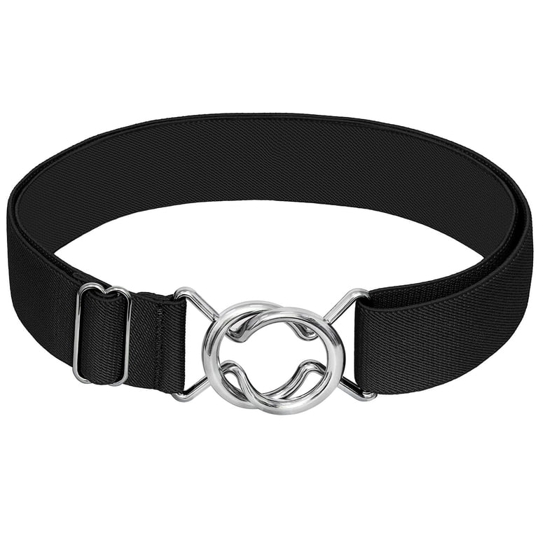Falari Women's Stretch Belt, Adjustable Metal Buckle photo 2