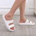 thumbnail image 2 of Litfun Cloud Slide Sandals for Women Soft Recovery Shower Shoes Orthopedic Slides with Arch Support, White, 2 of 7