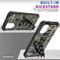 thumbnail image 3 of for Xiaomi Redmi Note 10 Pro (Not Note 10) Camouflage Design Case Heavy Duty Shockproof Protection Military Grade Built-in Magnetic Kickstand Cover for Redmi Note 10 Pro Max MC Army Green, 3 of 6