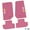 Pink w/ Yellow & White insert, variant on Flextread Floor Mats for 07-13 Jeep Wrangler JK 2-Door - Mopar Licensed Factory Fit - Rugged Woods Camouflage w/ It's a Jeep Thing Insert - 100% Made in USA