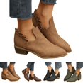 thumbnail image 4 of NOKIO Stylish Women'S Ankle Boots Trendy Women'S Ankle Booties Women'S Fashionable Short Boots Ankle Boots Short Boots Single Shoes For Ladies Casual Shoes Women'S Stylish Block Heel Ankle Boots, 4 of 4