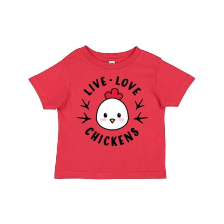

Inktastic Live Love Chickens Gift Toddler Boy or Toddler Girl T-Shirt