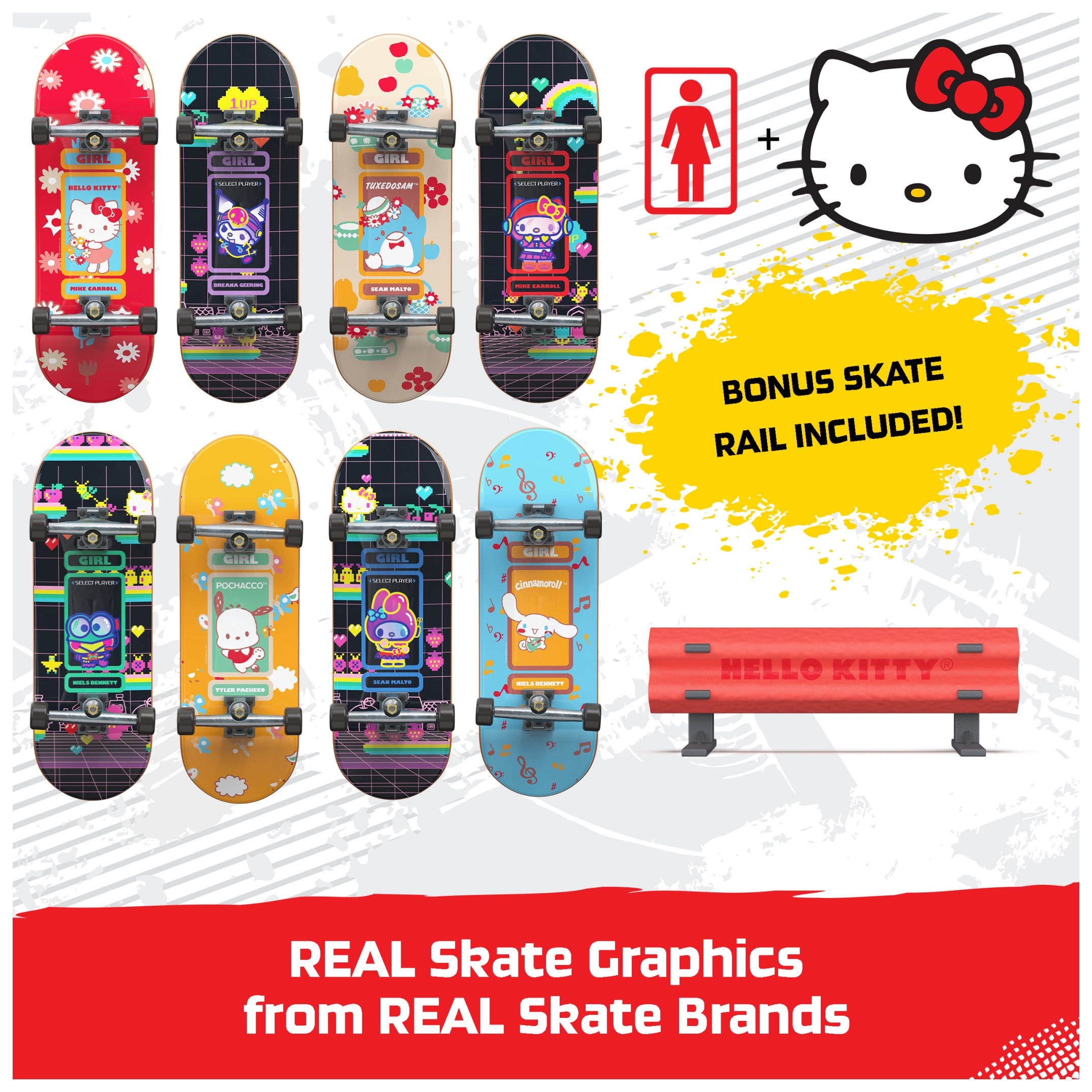 Tech Deck Powell Peralta Sk8shop Bonus Pack with Ramp, Includes 8 Fingerboards, for Ages 6 and up
