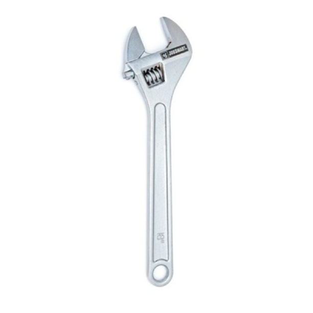 JobSmart JS21002 18 inch Heavy Duty Adjustable Wrench, ChromePlated