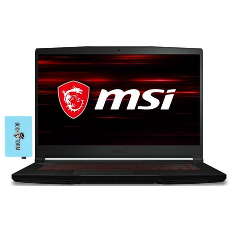 MSI GF63 Thin 10SCXR Gaming/Entertainment Laptop (Intel i5-10300H 4-Core, 15.6in 60Hz Full HD (1920x1080), NVIDIA GTX 1650 [Max-Q], 8GB RAM, Win 11 Home) with Hub