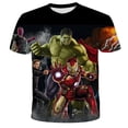 thumbnail image 2 of Marvel Superheroes Spiderman Captain America Hulk T-shirt Kid T Shirts Boys T-shirts Children's Short-sleeved Kids Tee Clothes8T Gong Bohan LED, 2 of 2