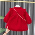 thumbnail image 4 of GYRATEDREAM Infant Toddler Girls Qipao Dress Baby Velvet Lining Long Sleeve Traditional Cheongsam Dress with Chinese Knot New Year for 8 Months-5 Years, 4 of 8