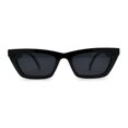thumbnail image 2 of Womens Mod Squared Cat Eye Sunglasses All Black, 2 of 4