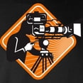 thumbnail image 3 of CafePress - Film Crew Cameraman Shooting Filming Camera Long S - Long Sleeve Dark T-Shirt, 3 of 4