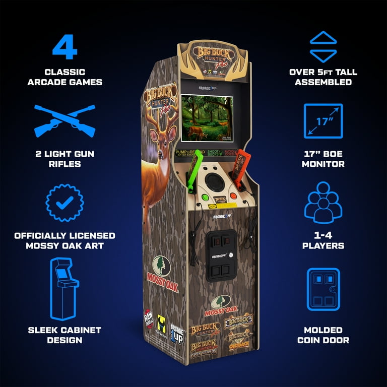 Arcade1Up Big Buck Hunter Mossy Oak Deluxe Arcade Machine