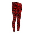 thumbnail image 4 of Red/Black Camo Women's Casual Leggings - Camo Color Code 0056, 4 of 7