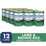 Natural Balance L.I.D. Limited Ingredient Diets Lamb & Brown Rice Canned Dog Formula, 13-Ounce, 12-Count