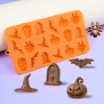 thumbnail image 4 of Halloween Pumpkin Chocolate Silicone Witch Fudge Cake Decoration Tool, 4 of 4