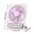 thumbnail image 2 of AYktou Fan - Portable Fan - Desk Fan,Portable Air Conditioners,3 Speed Settings,Quiet Lightweight & Super Thin,Vertical/Hanging Use,3000mAh Large Capacity Battery,for Bedroom,Home,Office, 2 of 6