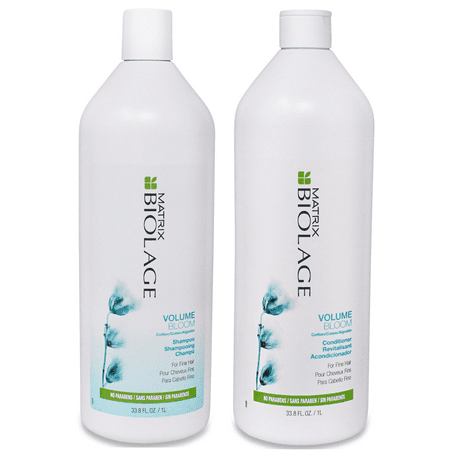 ($58 Value) Matrix Biolage VolumeBloom Shampoo & Conditioner Duo Liter Set, 33.8