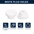 thumbnail image 2 of Unique Bargains 4Pcs White Plug Holes,Rubber Button Plug for 15mm/0.59" Hole, 2 of 6