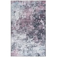 thumbnail image 2 of SAFAVIEH Tacoma Brian Abstract Machine Washable Area Rug, Plum/Black, 3' x 5', 2 of 12