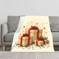 thumbnail image 2 of Cozy Flannel Blanket - Soft & Warm Festive Red & Green Holiday Design Perfect for Sofa Travel Bed & Chair - Durable & Stylish, 2 of 7