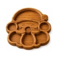 thumbnail image 2 of Santa Claus Serving Platter with Divided Tray, Snack & Dessert Wooden Food Tray, Cute Charcuterie Board for Holiday Parties, Cheese, Fruits, Candy Display,Christmas Decor(C), 2 of 7
